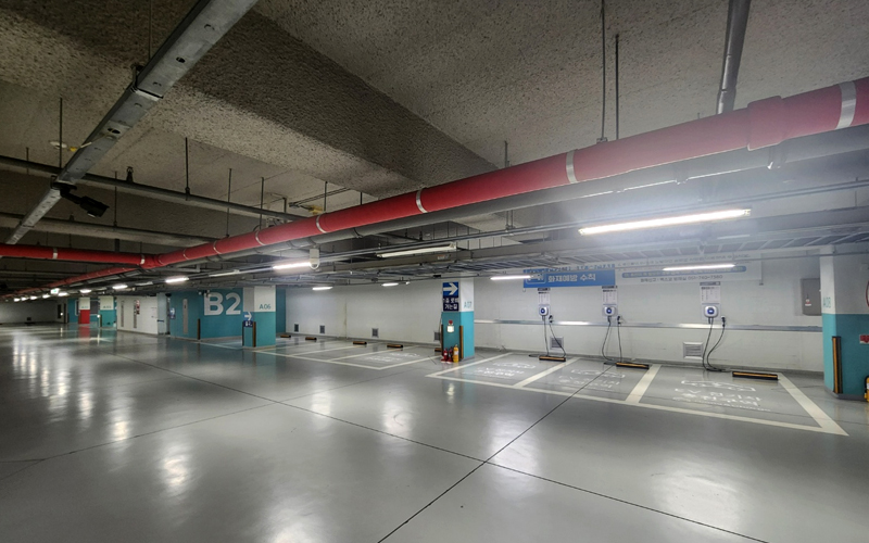 Korean SoC flame detection CCTV, real-time monitoring and video recording for electric vehicle fire detection