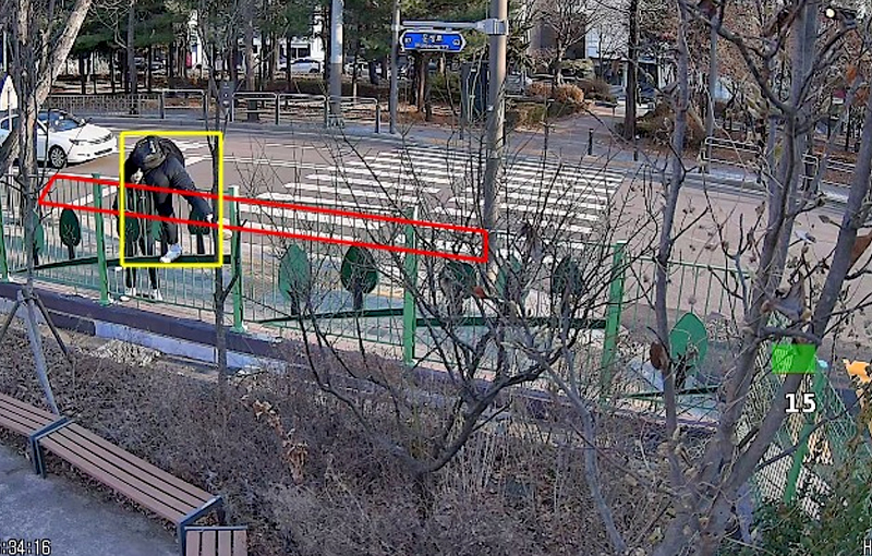 Korean SoC flame detection CCTV, real-time monitoring and video recording for electric vehicle fire detection