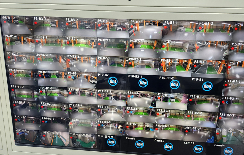 Korean SoC flame detection CCTV, real-time monitoring and video recording for electric vehicle fire detection