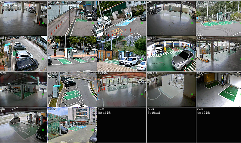 Korean SoC flame detection CCTV, real-time monitoring and video recording for electric vehicle fire detection