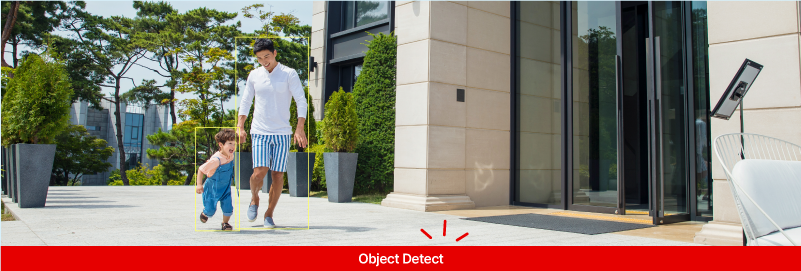 일반적 MD 방식과 달리 AI 기반으로 객체의 움직임만을 감지하고 이벤트를 제공해 오알람 최소화